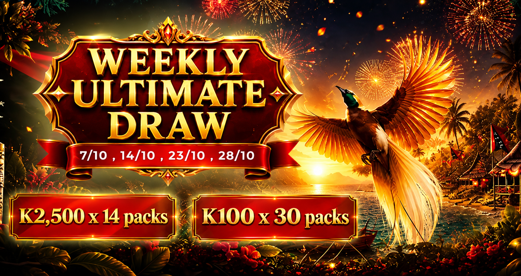 October Grand Rewards-Weekly Ultimate Draw